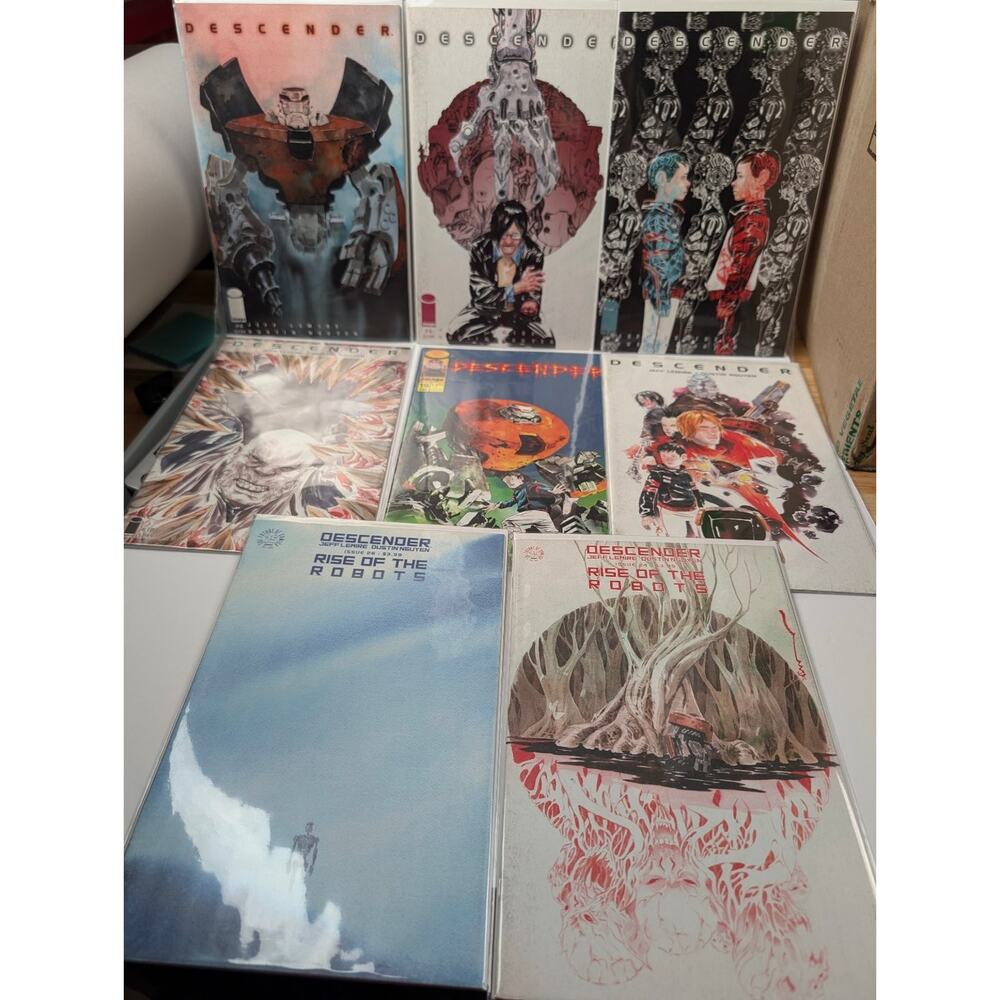 Descender Comic Lot of 8 Issues #4-6, 18, 19, 21, 24,‎ 26 Image Modern